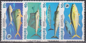 Науру, 1997, Рыбы, 4 марки